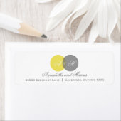 Etikett für gelbe und graue Monogramme (Insitu)