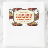 Etikett für gemischtes Obst Rechteckiger Aufkleber (Tasche)