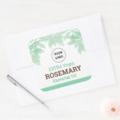 Etikett für gesunde Lebensmittel Quadratischer Aufkleber (Umschlag)