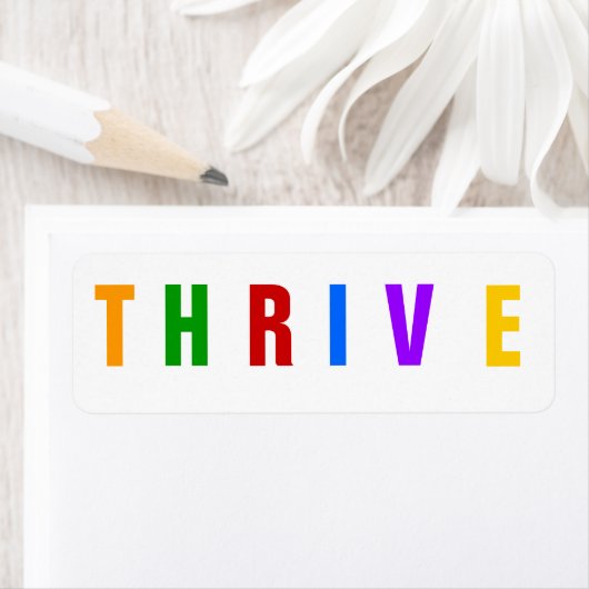 Etikett für getrocknete Lebensmittel mit Thrive Fr (Insitu)