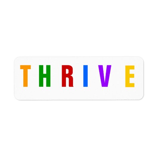 Etikett für getrocknete Lebensmittel mit Thrive Fr (Vorne)