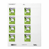 Etikett für Golf-Ball und Abschlag (Vorne)