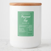 Etikett für grüne und weiße, wasserdichte Kosmetik (Vorderseite)