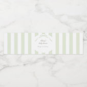 Etikett für grüne Wasserfarben (Einzelnes Label)