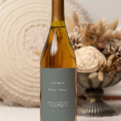 Etikett für grüne Weinflaschen Vorlage