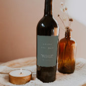 Etikett für grüne Weinflaschen Vorlage