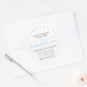 Etikett für handgefertigte Kerzen oder Seife, Türk Runder Aufkleber (Umschlag)