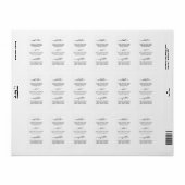 Etikett für Handschuhhandschuhe Adressaufkleber (Vorne)