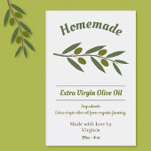 Etikett für hausgemachte Olivenölflaschen