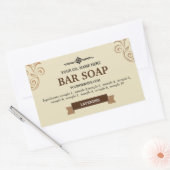 Etikett für hausgemachte Seife Rechteckiger Aufkleber (Umschlag)