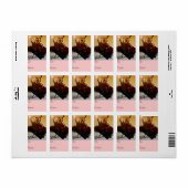 Etikett für heißes Schokolade Adressaufkleber (Vorne)