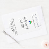 Etikett für helle und farbenfrohe Regenbogenhaut Rechteckiger Aufkleber (Umschlag)