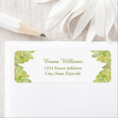 Etikett für hellgrüne Blätter (Insitu)