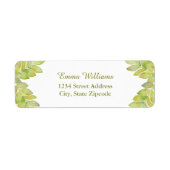 Etikett für hellgrüne Blätter (Vorne)