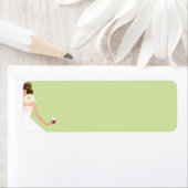 Etikett für hellgrünes Brautparty (Insitu)