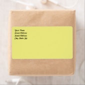 Etikett für hellpastellgelbe Versand (Insitu)