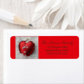 Etikett für "Herz in Snow Holiday" (Insitu)