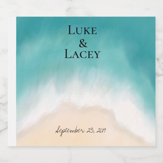 Etikett für Hochzeitsbier (Einzelnes Label)