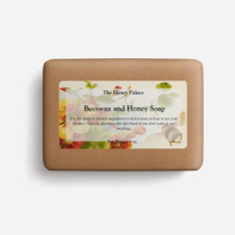 Etikett für Honigbienenseife