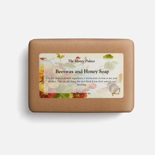 Etikett für Honigbienenseife
