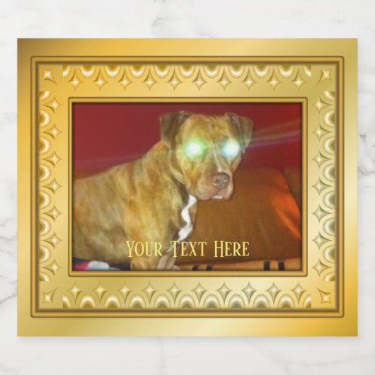 Etikett für Hunde (Einzelnes Label)