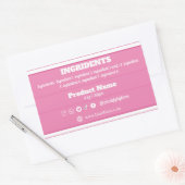 Etikett für Inhaltsstoffe Rechteckiger Aufkleber (Umschlag)