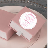 Etikett für Inhaltsstoffe Runder Aufkleber