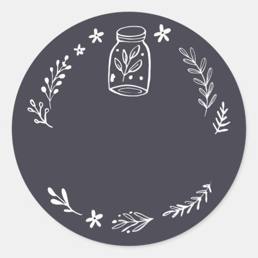 Etikett für Jar-/Gewürzkleber Runder Aufkleber (Vorderseite)