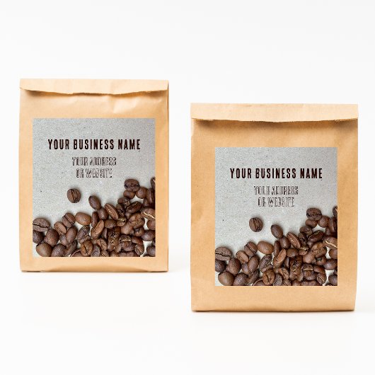 Etikett für Kaffeebär