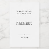 Etikett für Kaffeesäure (Einzelnes Label)