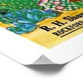 Etikett für Kaktus-Saatpackungen Poster (Ecke)