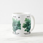 Etikett für Kale-Saatgut Kaffeetasse (VorderseiteRechts)