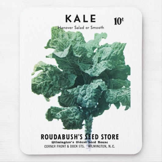 Etikett für Kale-Saatgut Mousepad (Vorne)