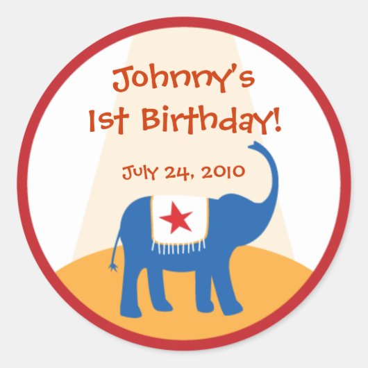 Etikett für Karneval-Gefallen Runder Aufkleber (Vorderseite)