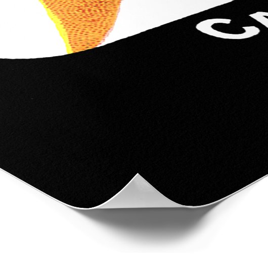 Etikett für Karottenfutter Poster (Ecke)