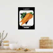 Etikett für Karottenfutter Poster (Küche)