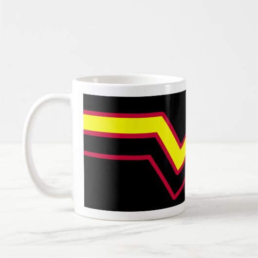 Etikett für Kautschuk/Tex Kaffeetasse (Links)