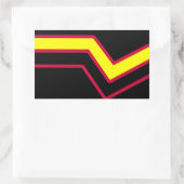 Etikett für Kautschuk/Tex Rechteckiger Aufkleber (Tasche)