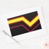 Etikett für Kautschuk/Tex Rechteckiger Aufkleber (Umschlag)