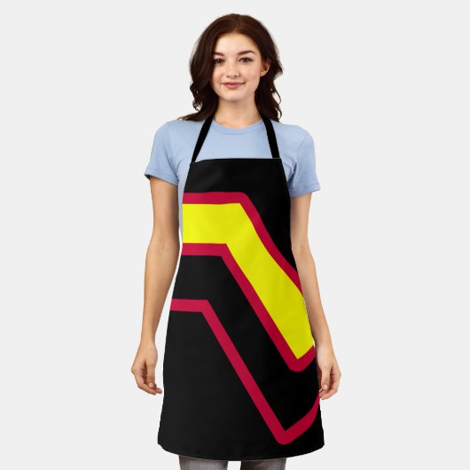 Etikett für Kautschuk/Tex Schürze (Getragen)