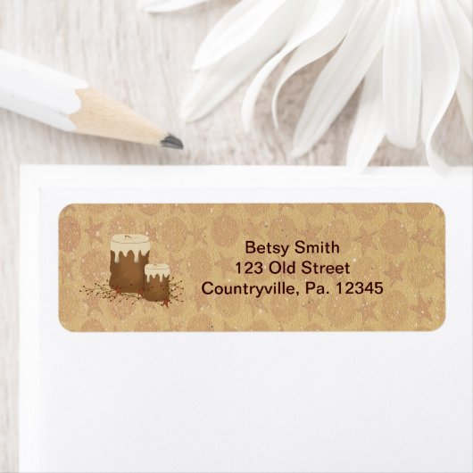 Etikett für Kerzen (Insitu)