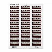 Etikett für Klaviertasten (Vorne)