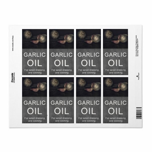 Etikett für Knoblauch (Vorne)