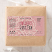 Etikett für korallenfarbene Rose, rosa Blütenseide (Insitu)