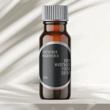 Etikett für Kosmetikseife - schwarz mit Silber