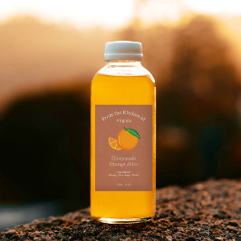Etikett für Kraft- und Rustikal-Orangensaft