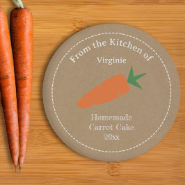 Etikett für Kraft- und Rustikalis Runder Aufkleber