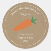 Etikett für Kraft- und Rustikalis Runder Aufkleber (Vorderseite)