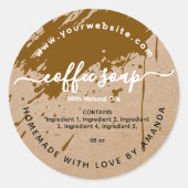 Etikett für Kraftseife Runder Aufkleber (Vorderseite)