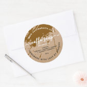 Etikett für Kraftseife Runder Aufkleber (Umschlag)